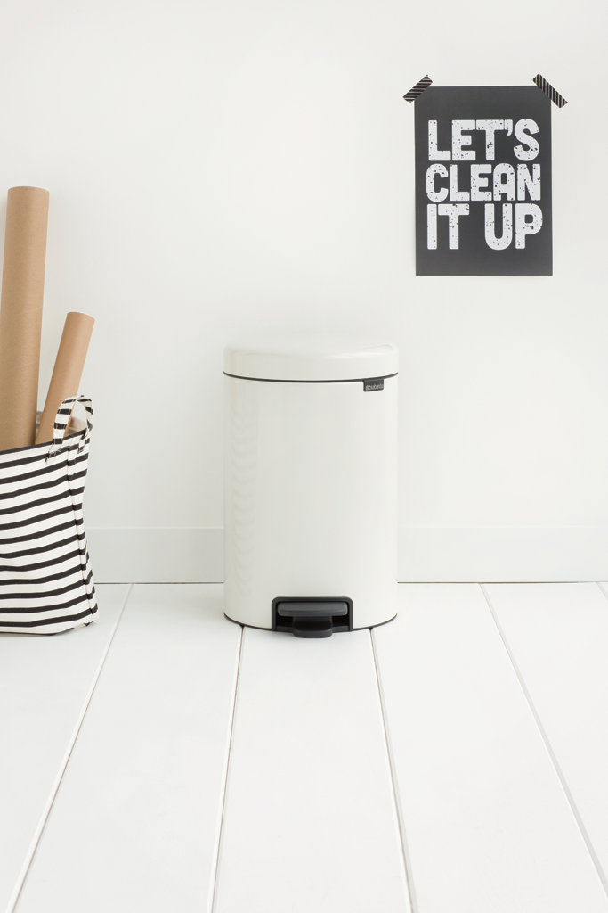 NewIcon Pedal Bin with Metal Inner Bucket - 12L