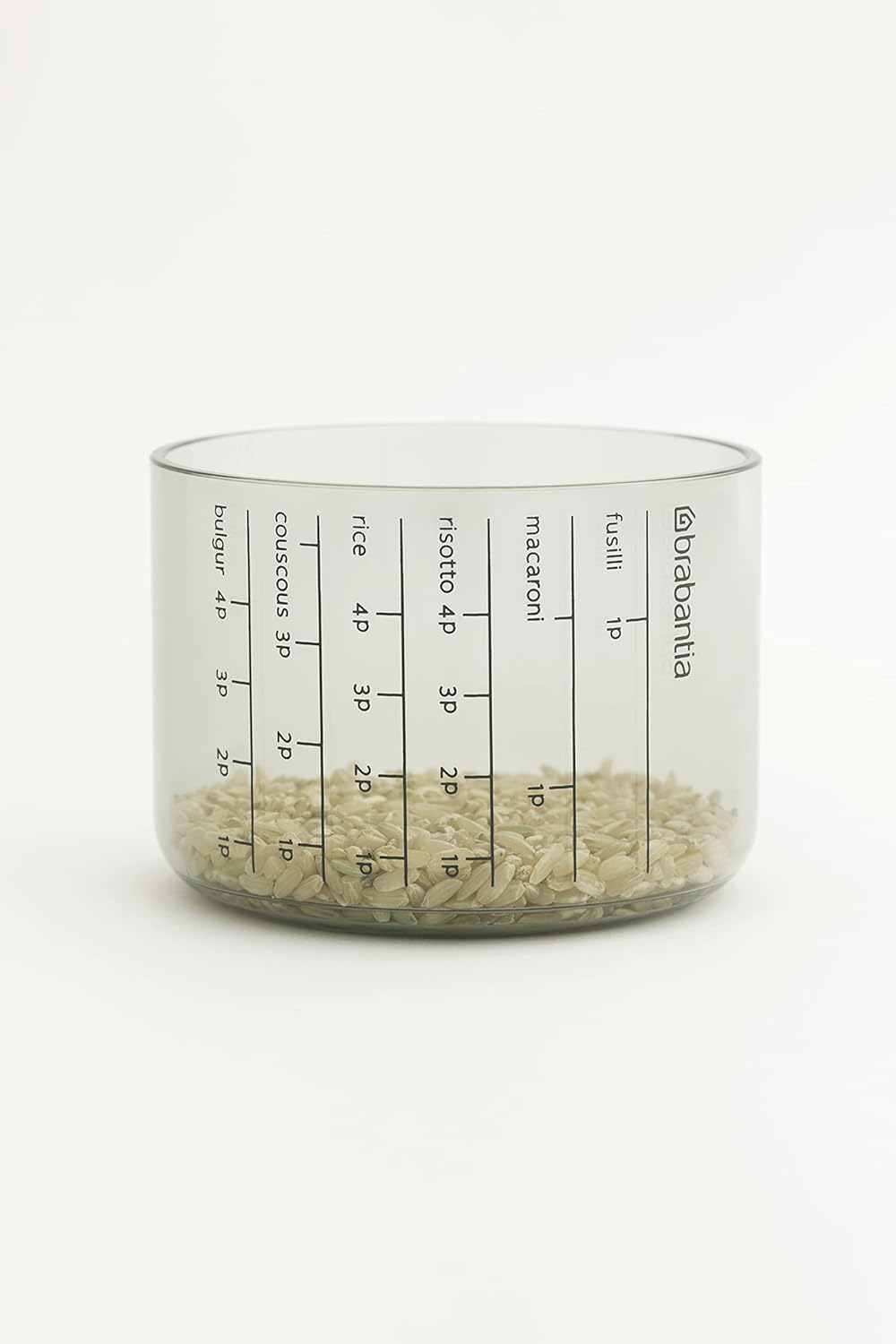 Storage Jar with Measuring Cup (Set of 2) 1.3 Litre - Dark Grey
