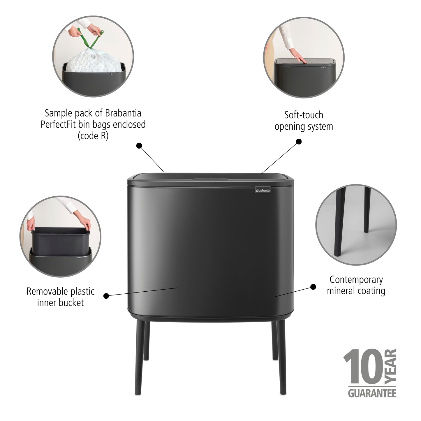 Bo Touch Bin - 36L