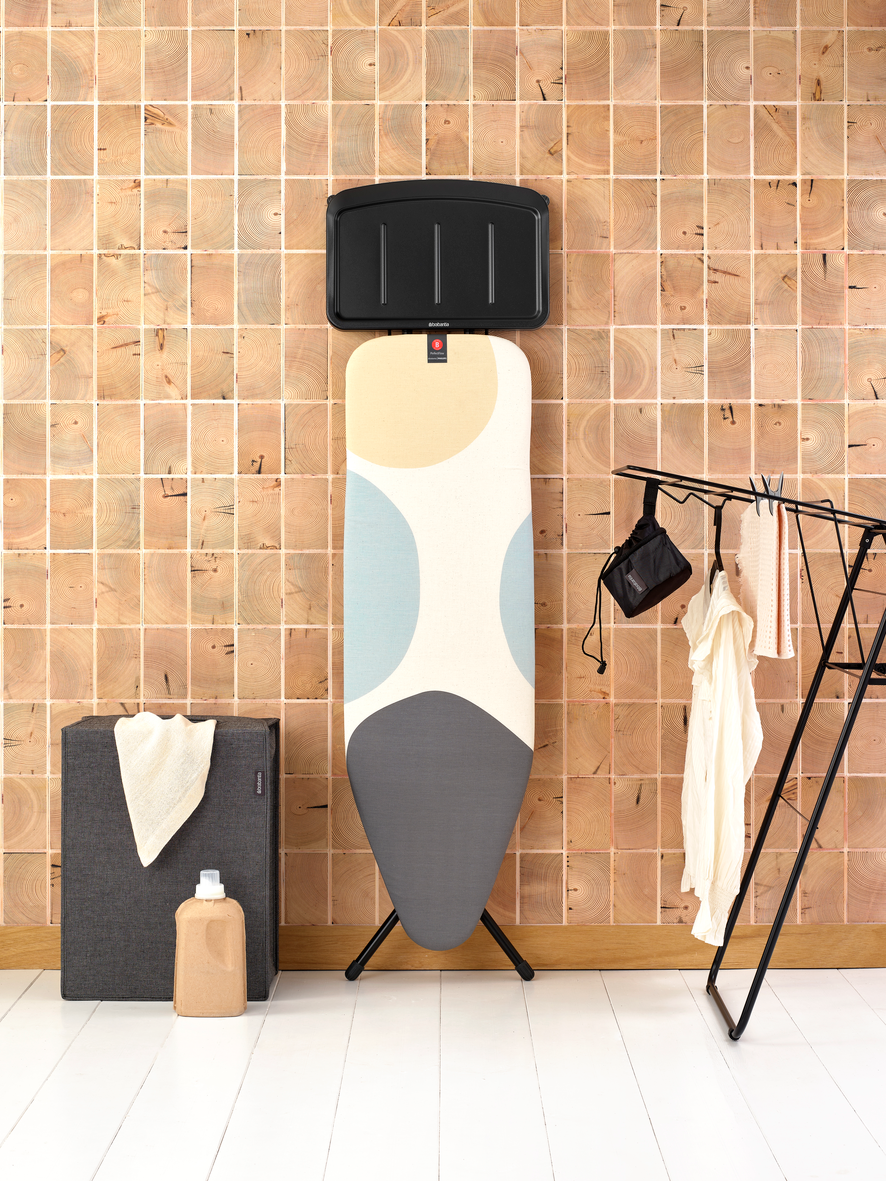 Ironing Board (Size B) Solid Steam Unit Holder for Steam Generator (with PerfectFlow Cover) - 124x38cm/25mm