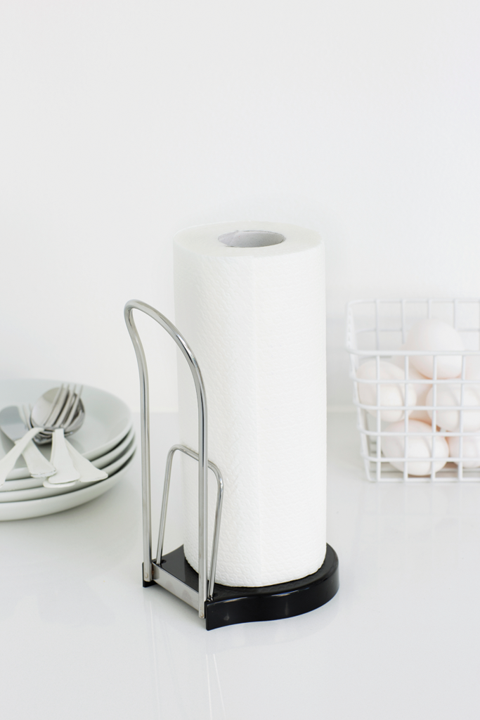 Free Standing Kitchen Roll Holder - Brilliant Steel