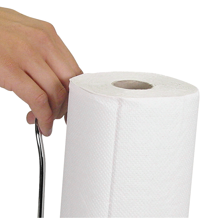 Free Standing Kitchen Roll Holder - Brilliant Steel