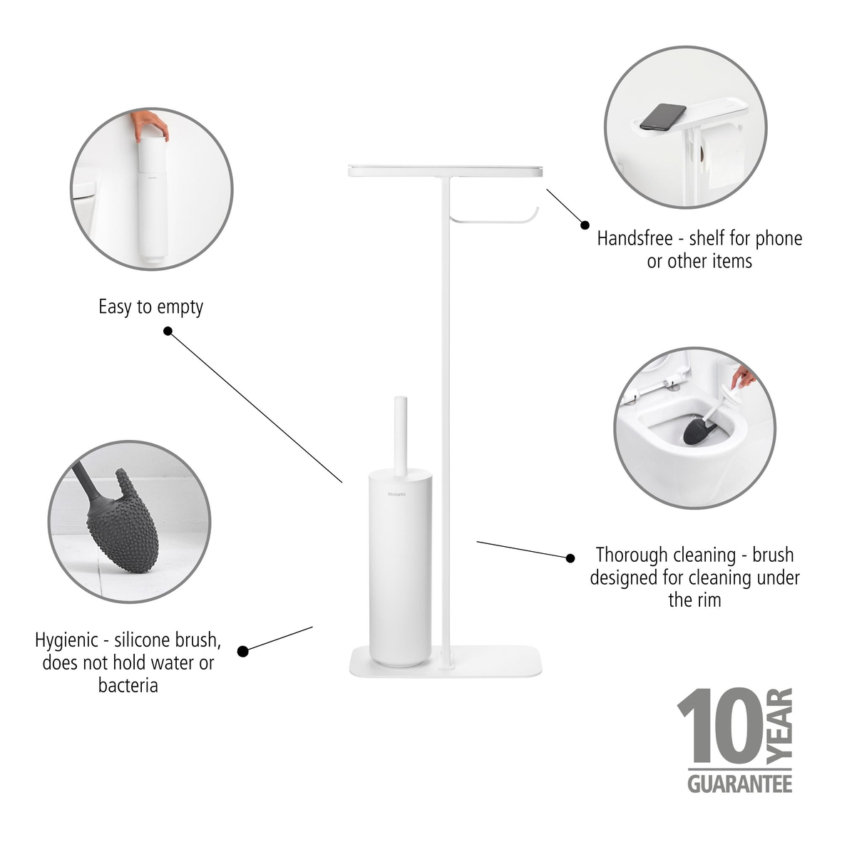 Mindset Toilet Butler (Silicone Brush)