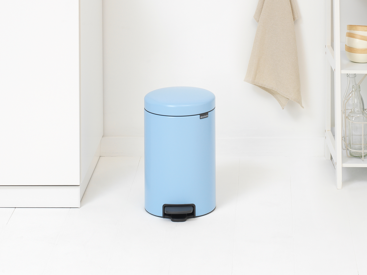 NewIcon Pedal Bin with Plastic Inner Bucket - 12L