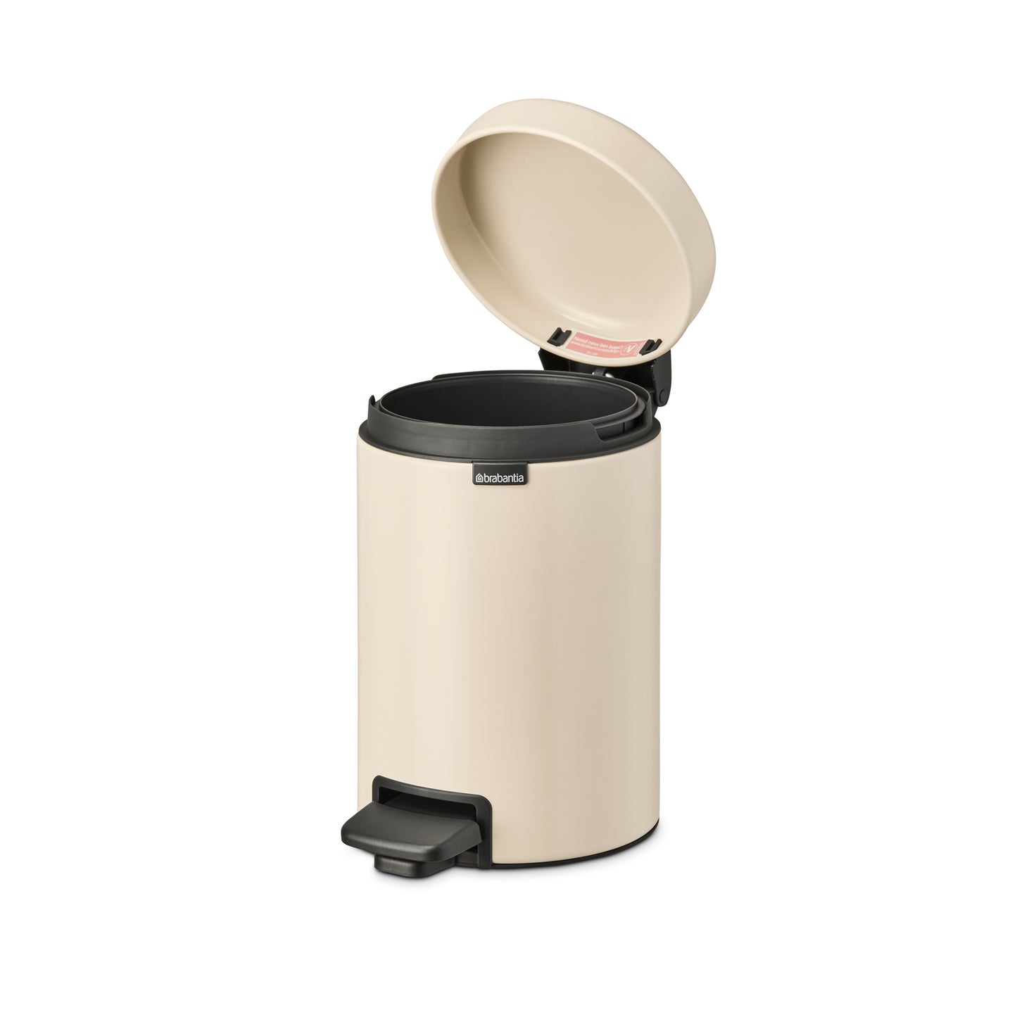 NewIcon Pedal Bin with Plastic Inner Bucket - 3L