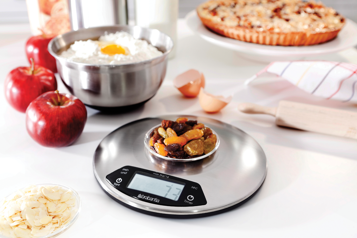 Profile Digital Kitchen Scales with Timer - Matt Steel