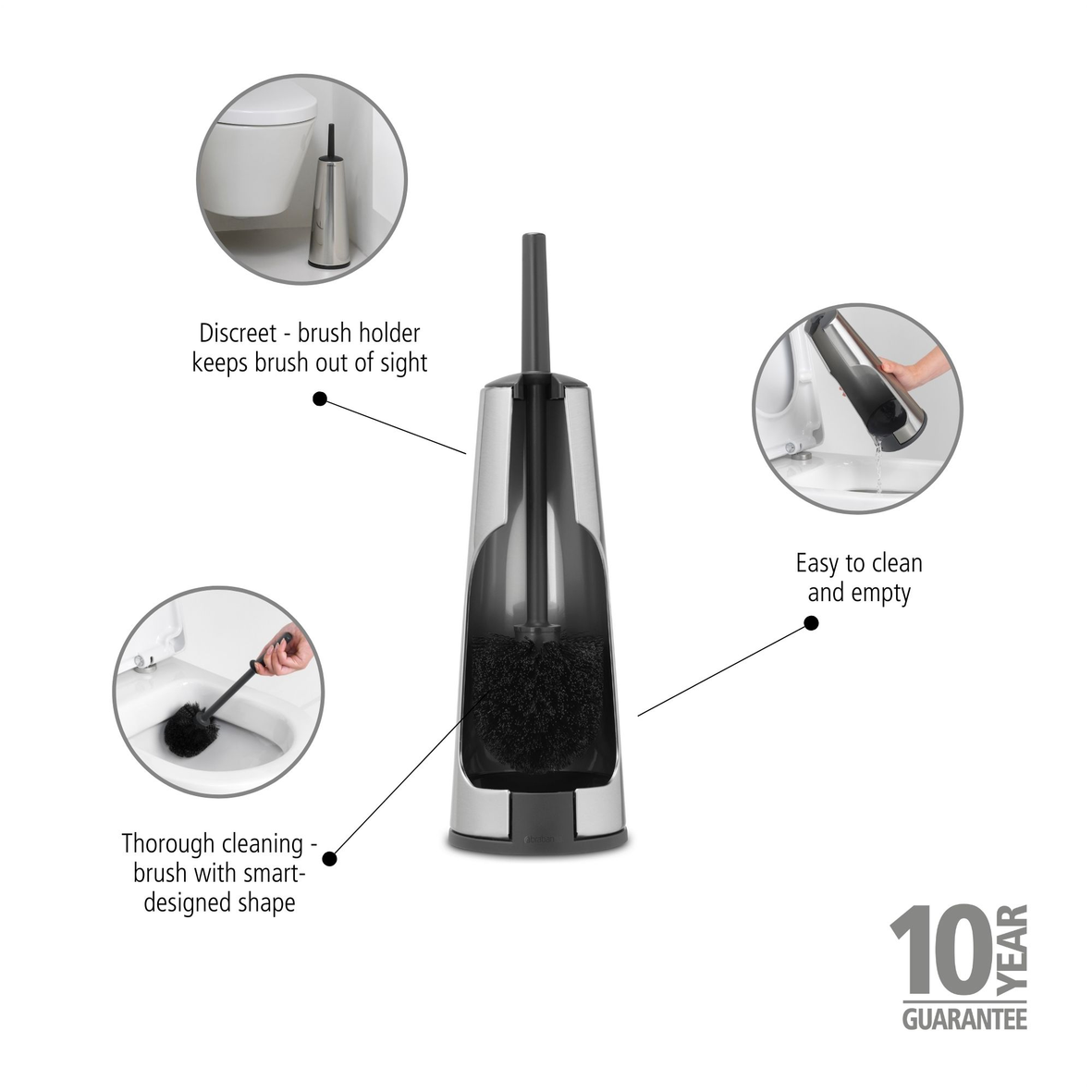 Renew Toilet Brush & Holder