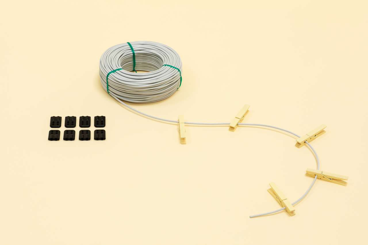 Replacement Line (with Connectors) - 65 meters - Grey