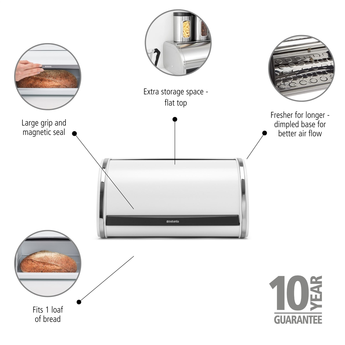 Roll Top Bread Bin - Medium