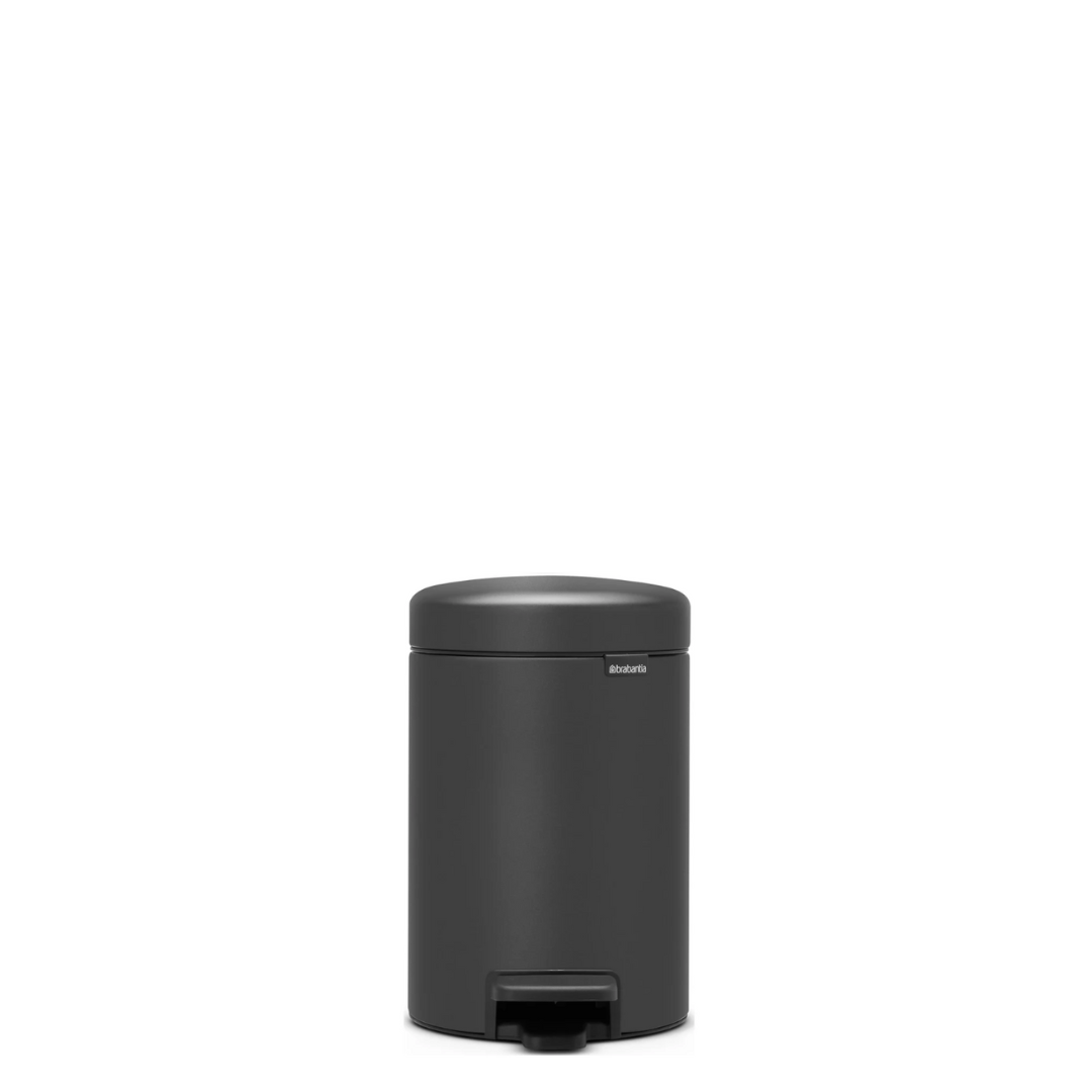 NewIcon Pedal Bin with Plastic Inner Bucket - 3L