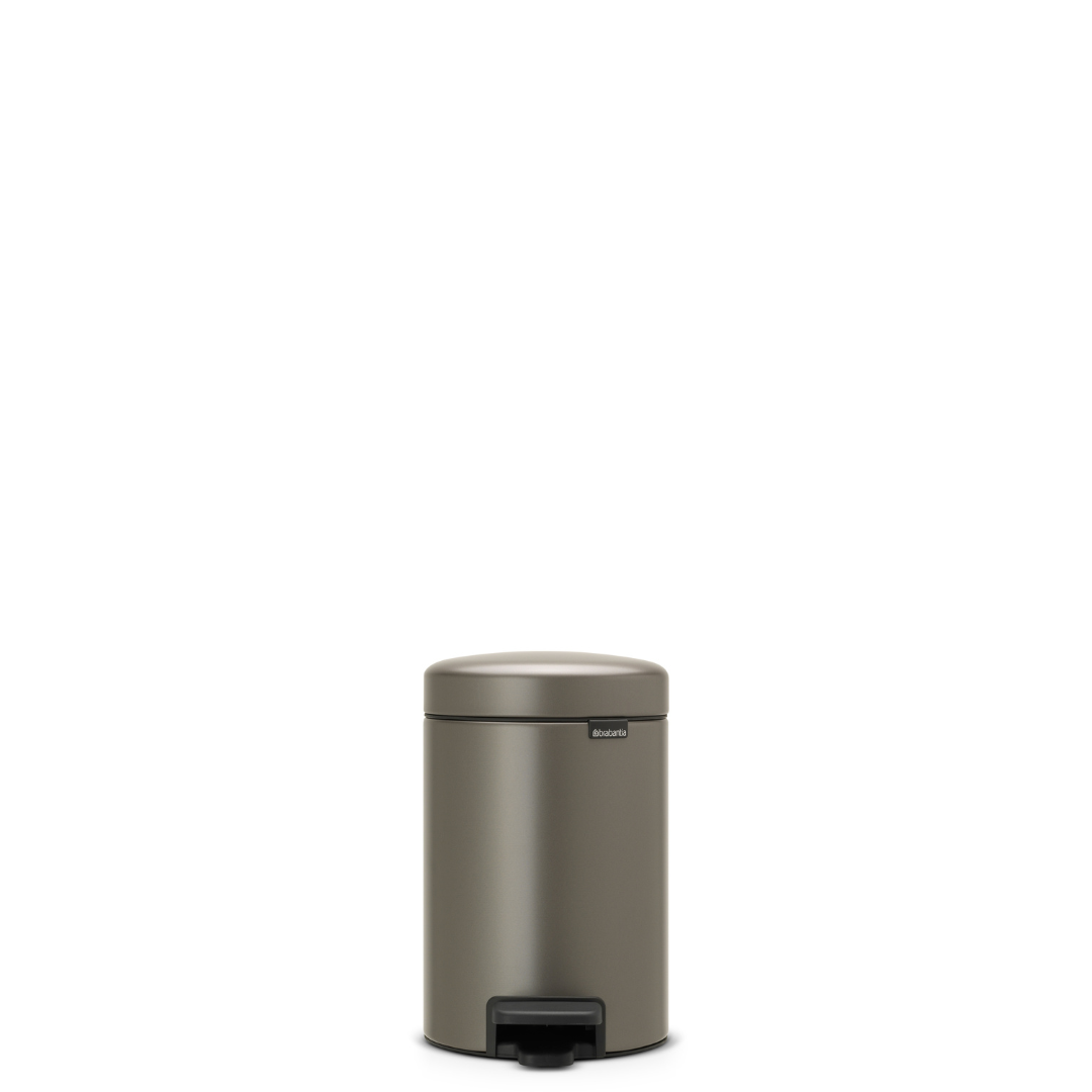 NewIcon Pedal Bin with Plastic Inner Bucket - 3L
