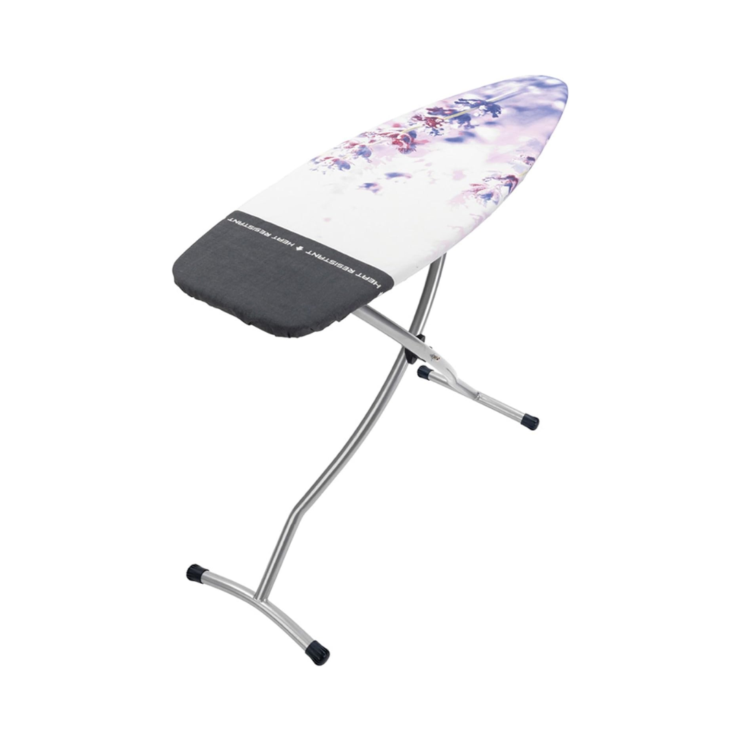 Ironing Board (Size D) HRPZ (Heat Resistant Parking Zone) 135x45cm - Metallic Grey Frame - Lavender