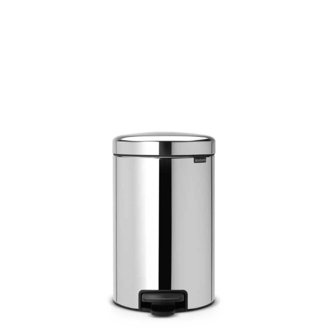 NewIcon Pedal Bin with Metal Inner Bucket - 12L