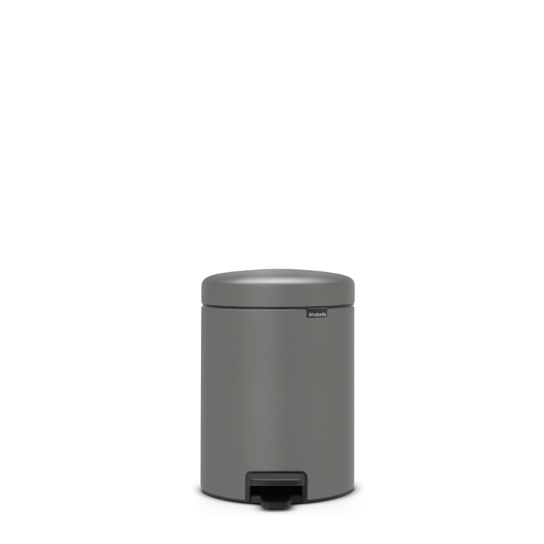 NewIcon Pedal Bin with Plastic Inner Bucket - 5L