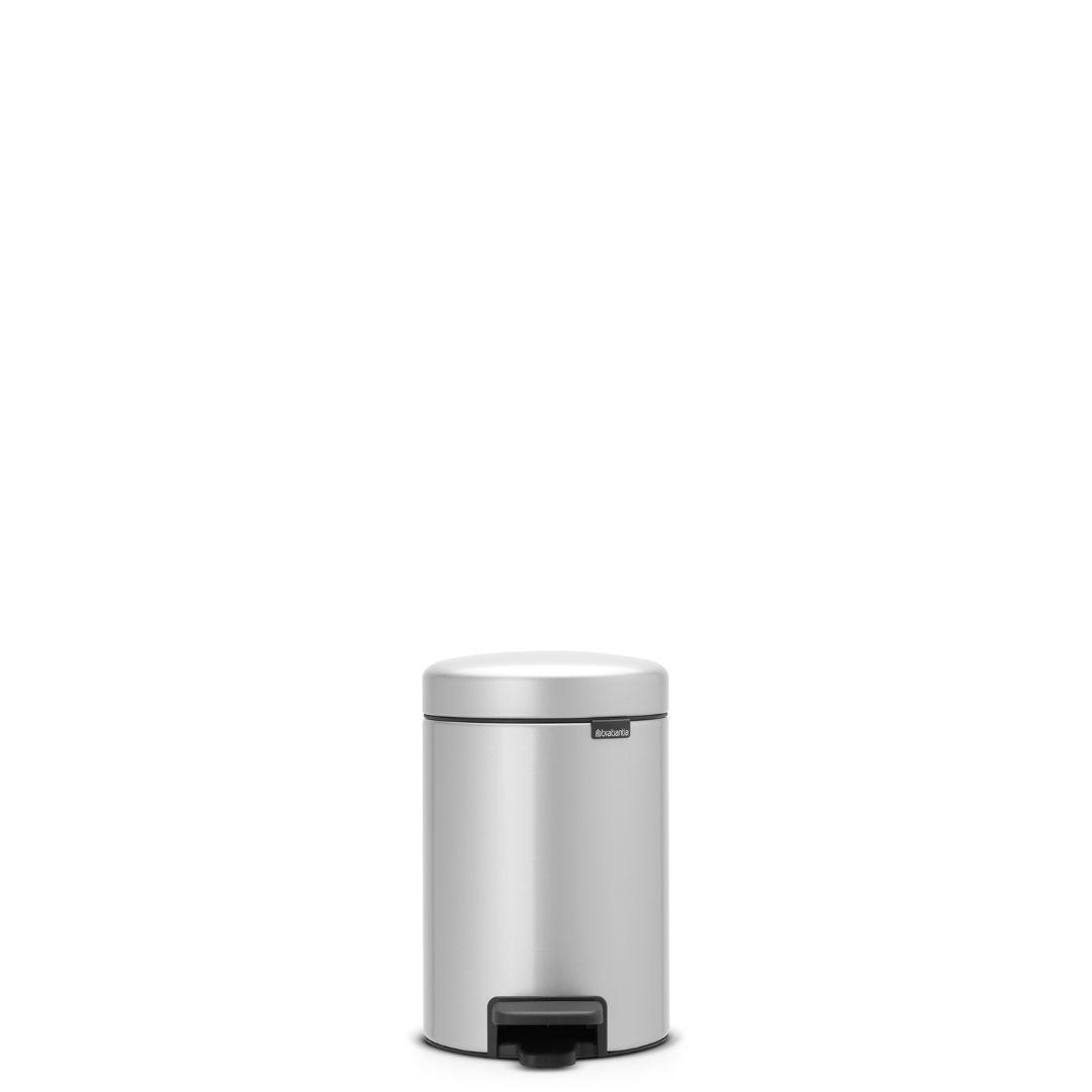 NewIcon Pedal Bin with Plastic Inner Bucket - 3L
