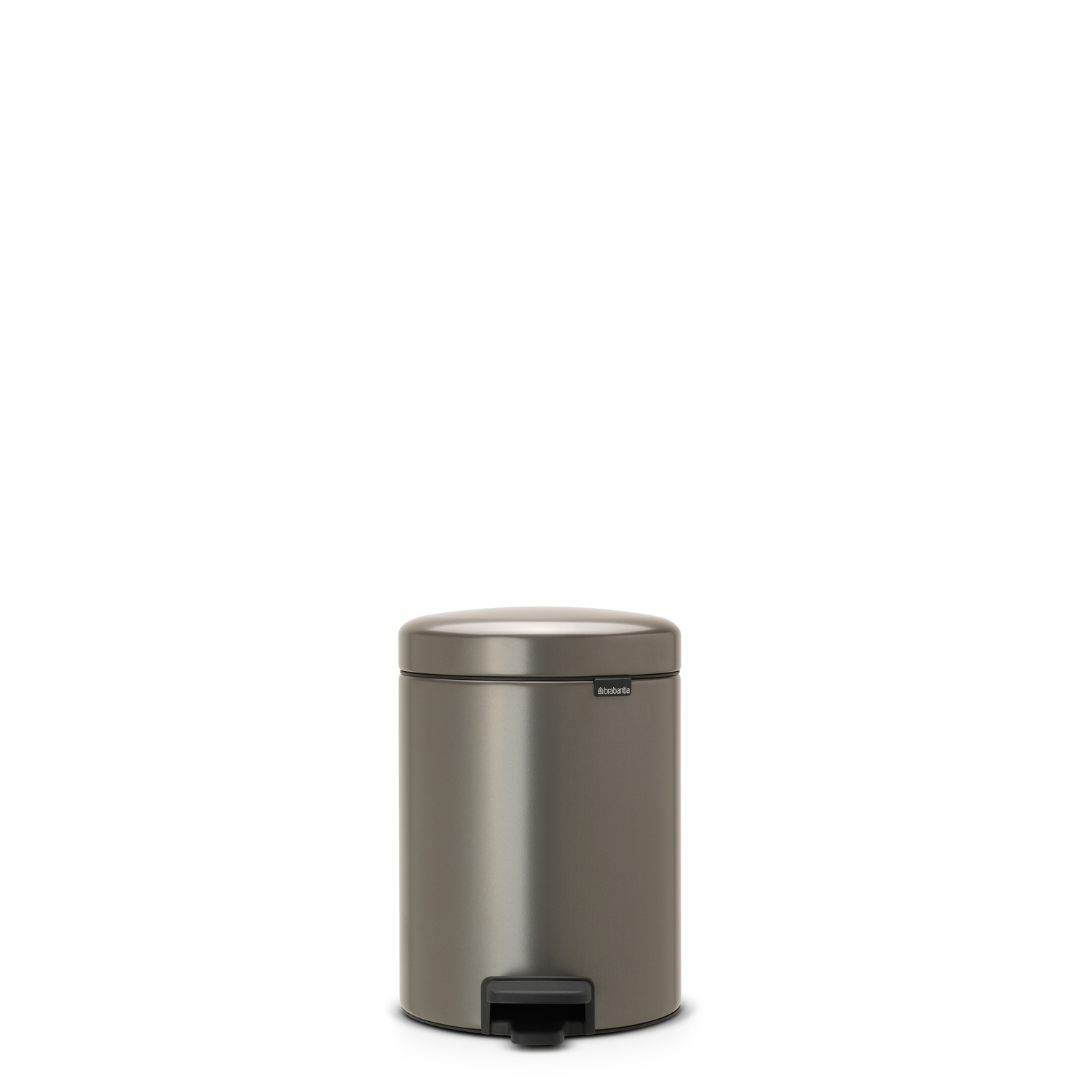 NewIcon Pedal Bin with Plastic Inner Bucket - 5L