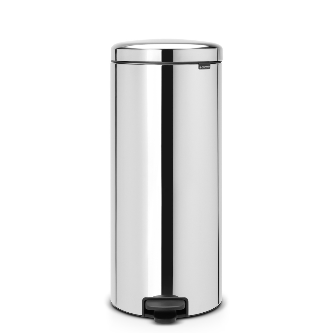 NewIcon Pedal Bin with Metal Inner Bucket - 30L