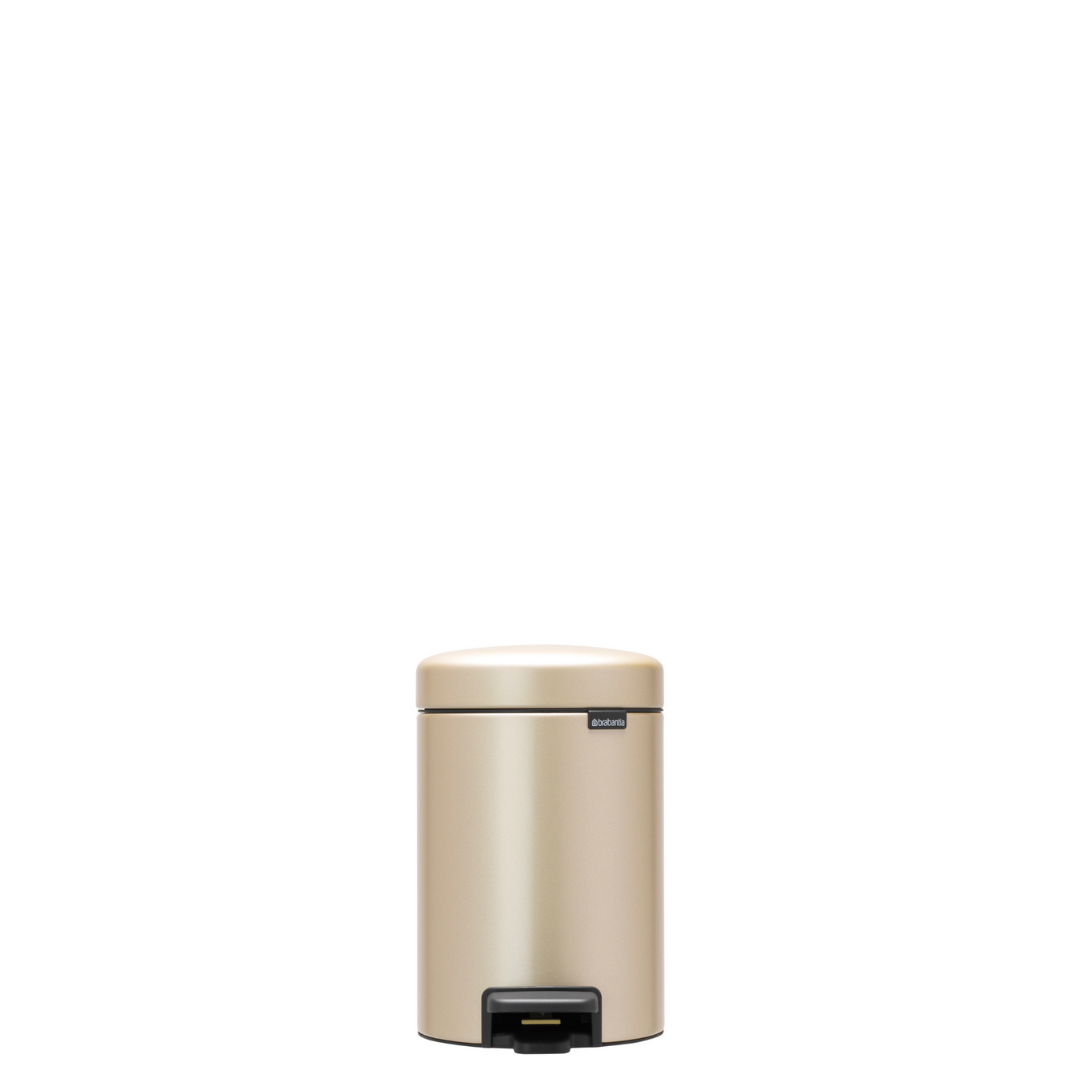 NewIcon Pedal Bin with Plastic Inner Bucket - 3L
