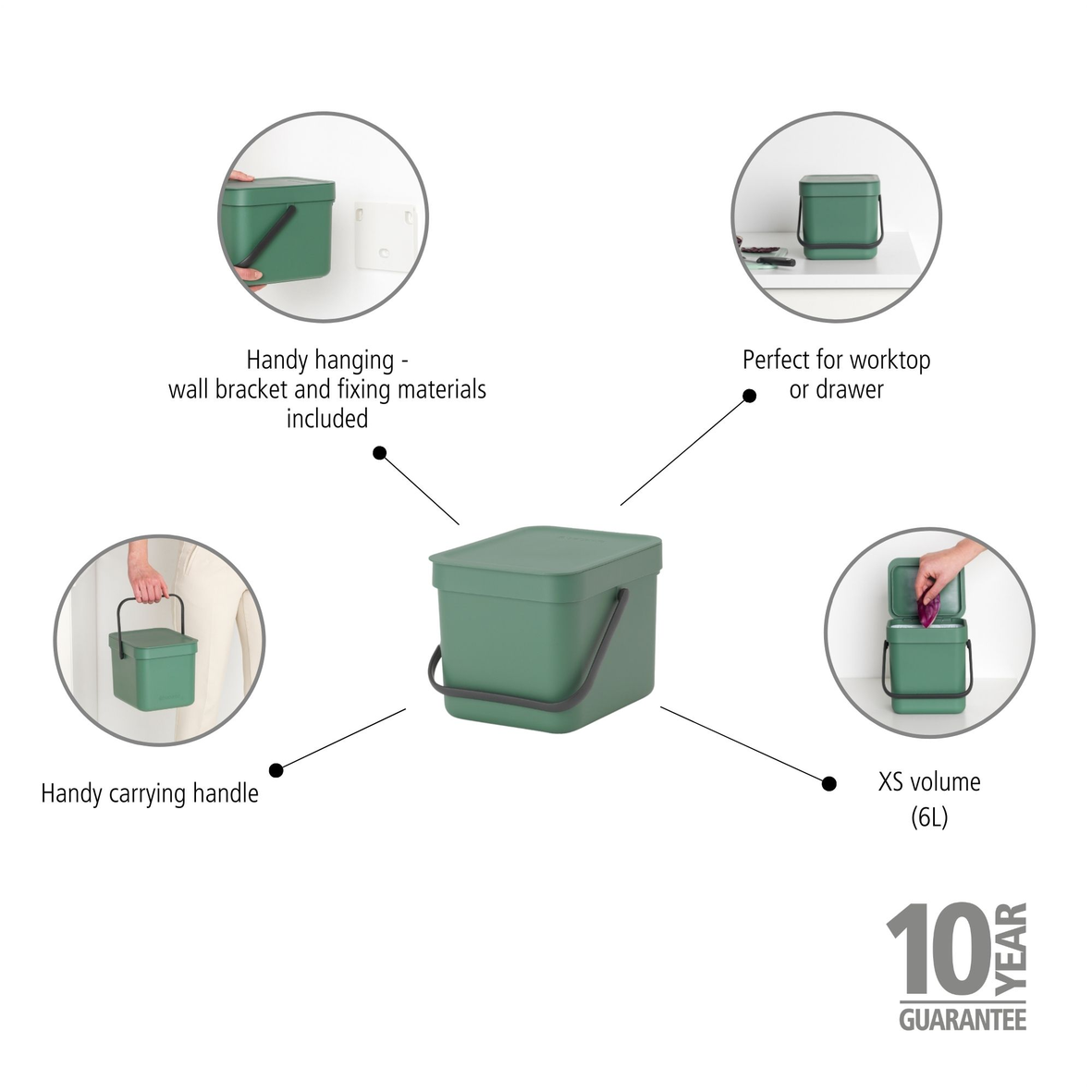 Sort&Go Waste Bin - 6L