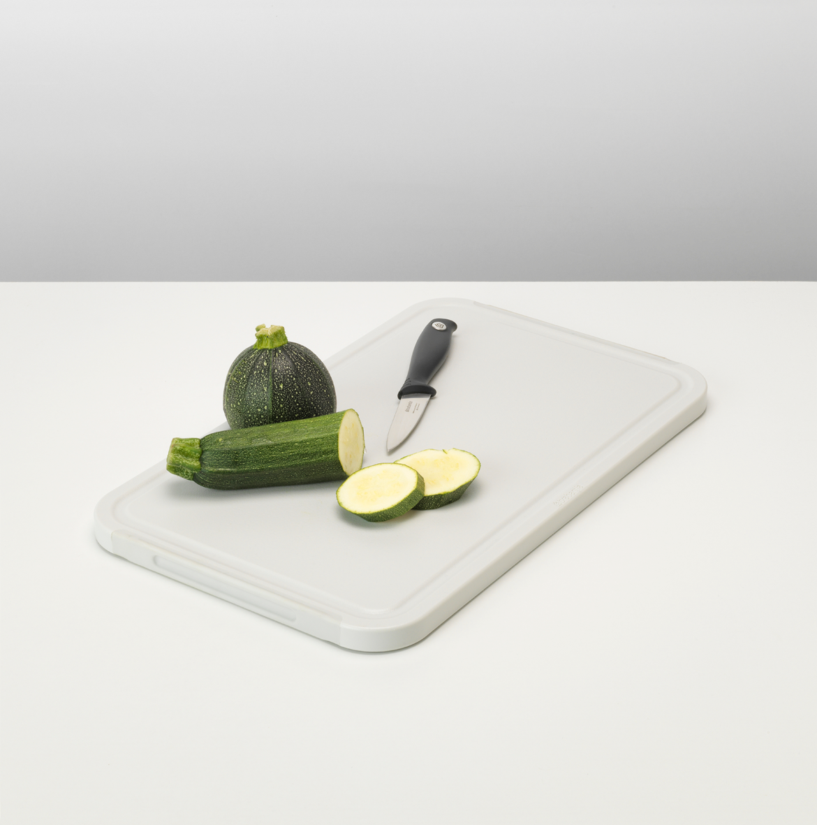 Tasty+ Slice&Dice Chopping Board plus Serving Tray - Large - Light Grey