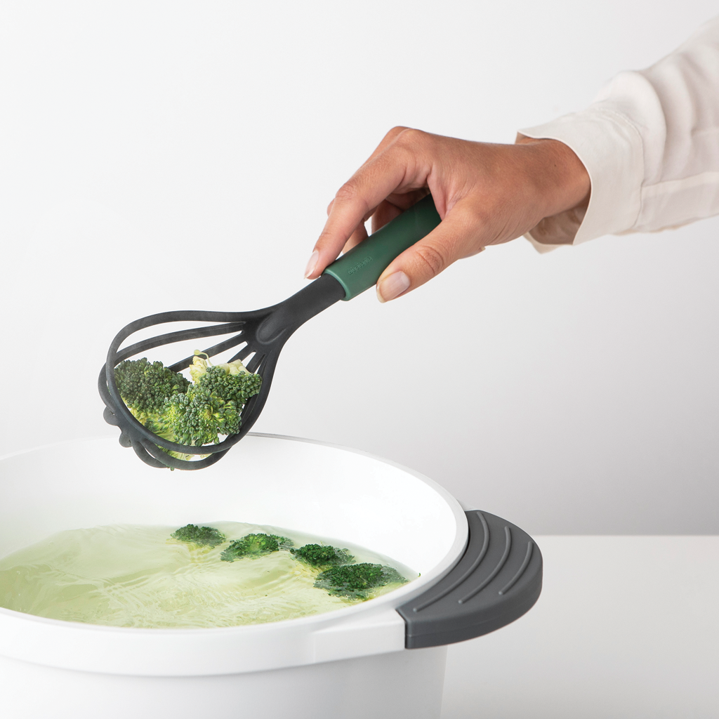 Tasty+ Bake&Mix Whisk plus Draining Spoon - Fir Green