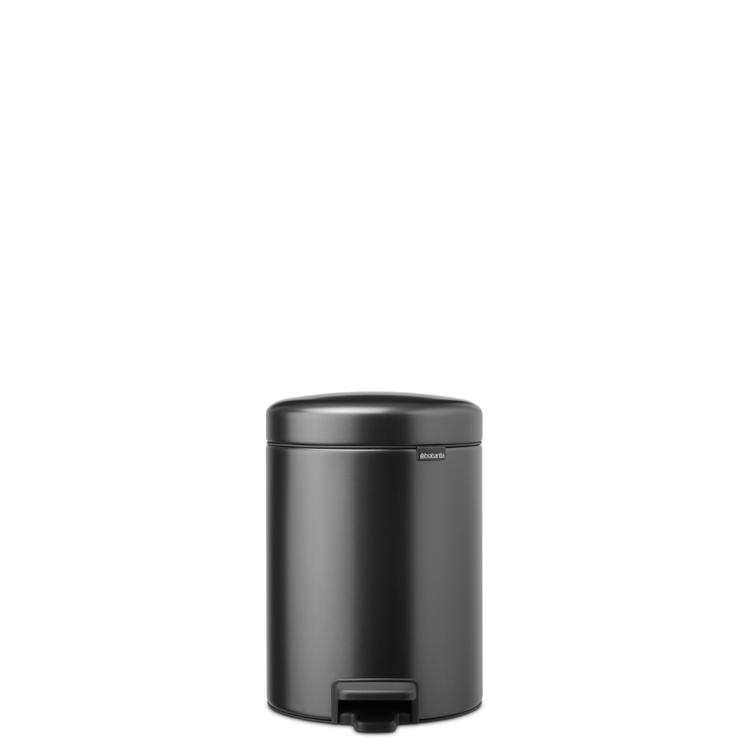 NewIcon Pedal Bin with Plastic Inner Bucket - 5L