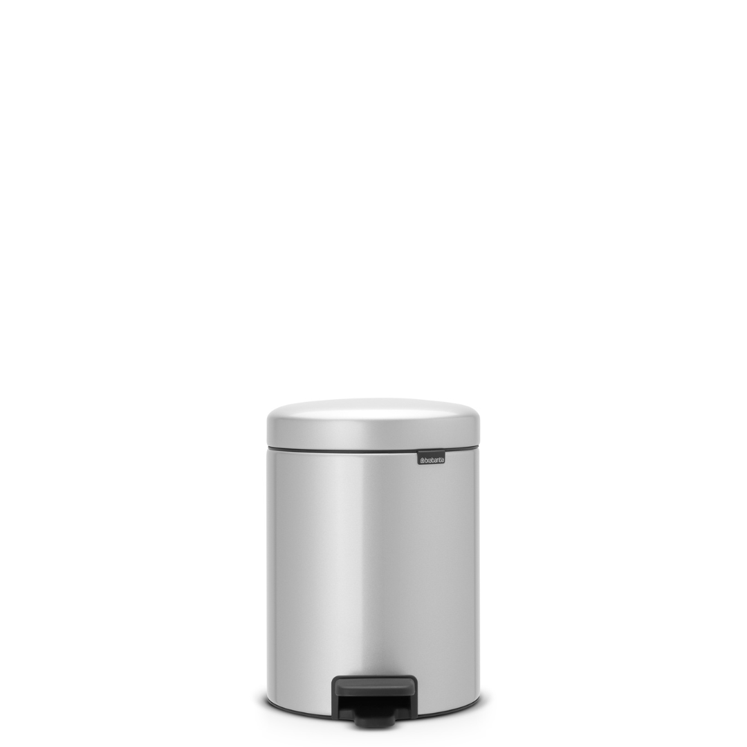 NewIcon Pedal Bin with Plastic Inner Bucket - 5L