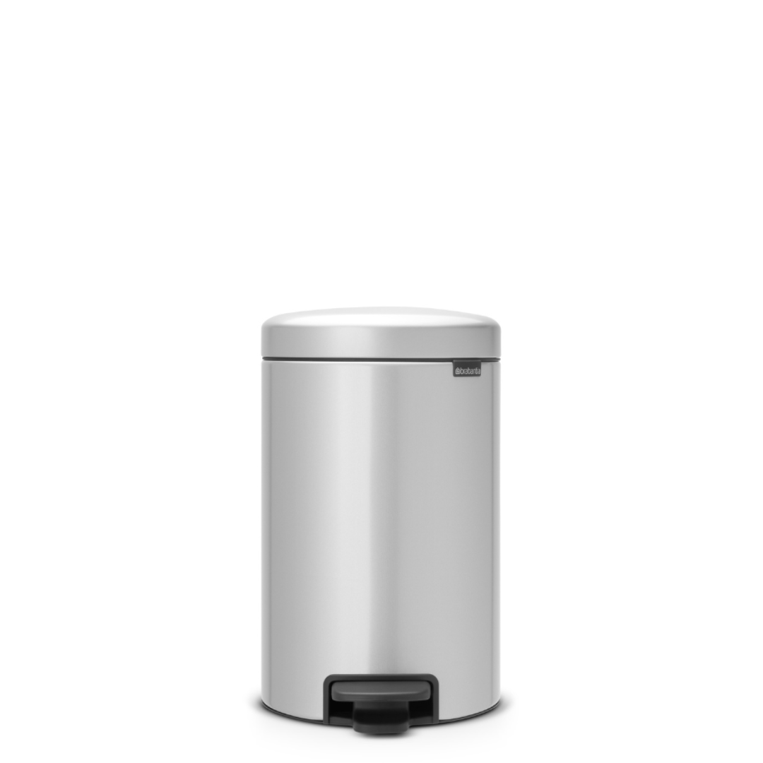 NewIcon Pedal Bin with Plastic Inner Bucket - 12L