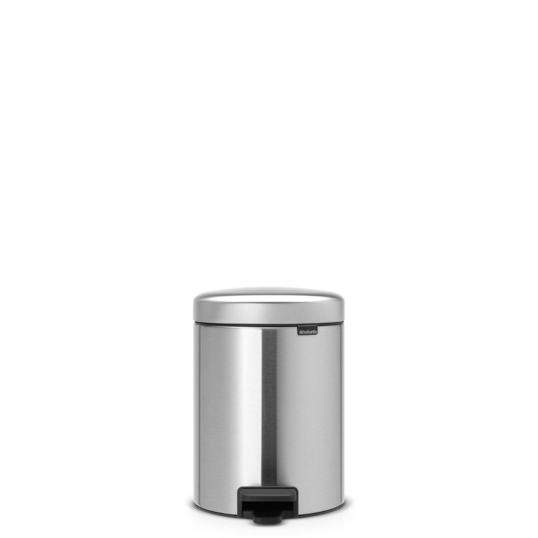 NewIcon Pedal Bin with Plastic Inner Bucket - 5L