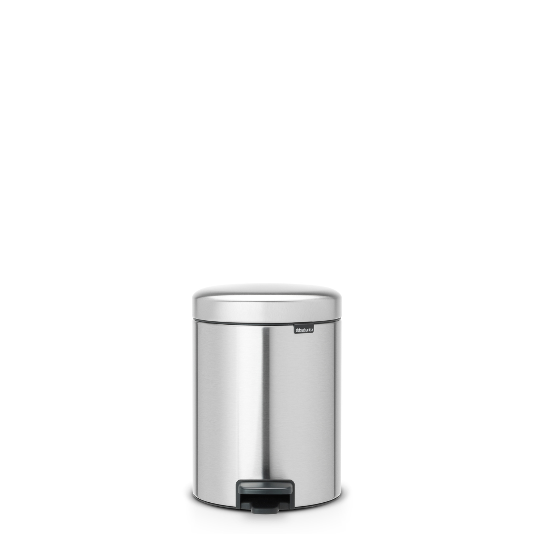 NewIcon Pedal Bin with Plastic Inner Bucket - 5L