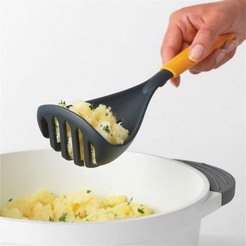 Tasty+ Cook&Serve Potato Masher plus Spoon - Honey Yellow
