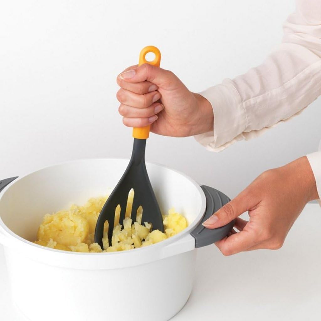 Tasty+ Cook&Serve Potato Masher plus Spoon - Honey Yellow