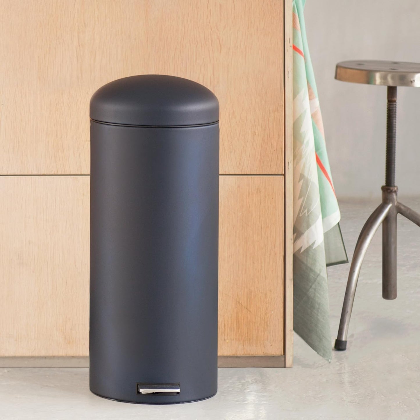 Retro Bin Silent 30L - Mineral Blue