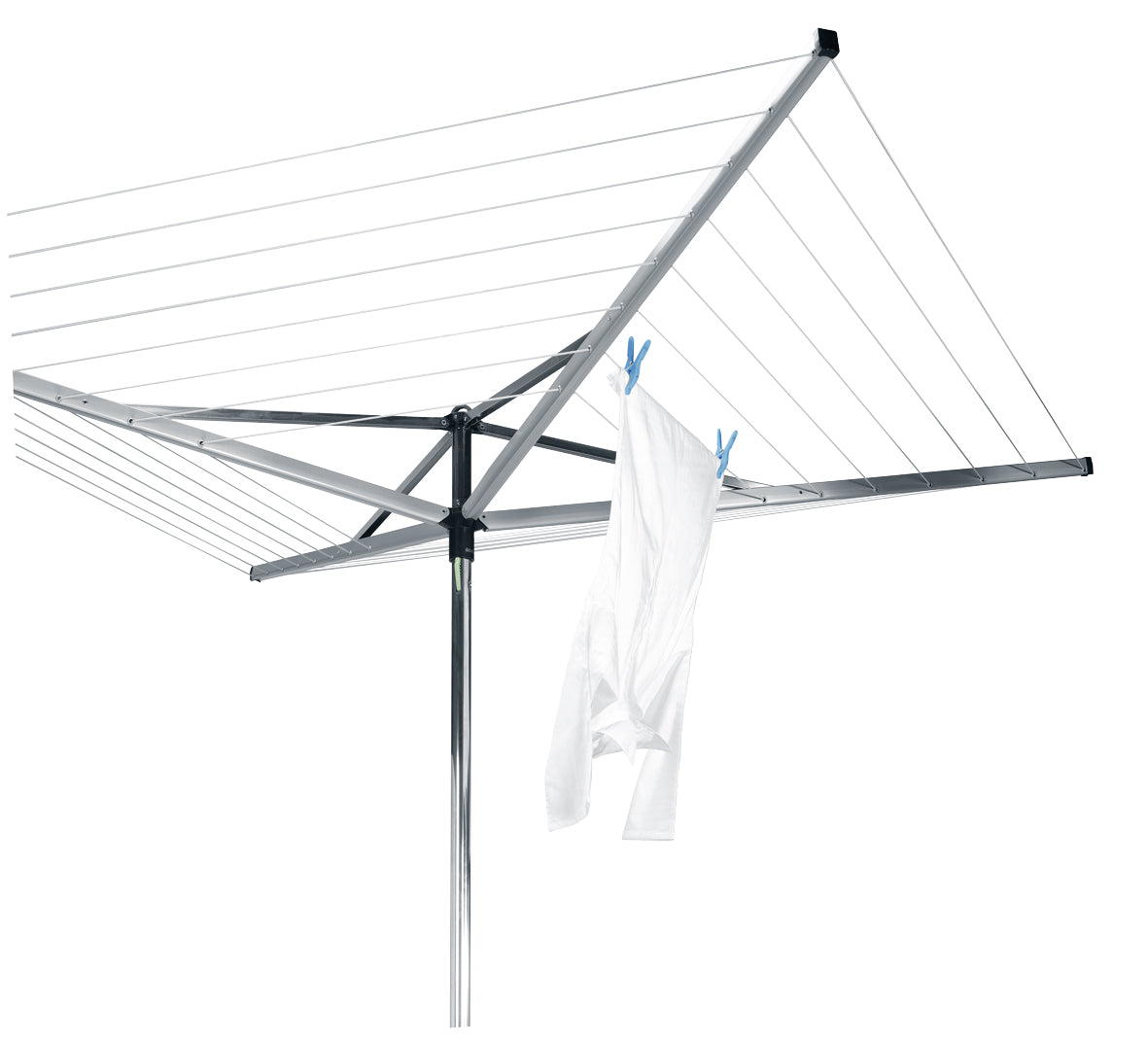 Rotary Essential 4 Arms with Plastic Ground Tube Ø 35mm - 50m - Metallic Grey