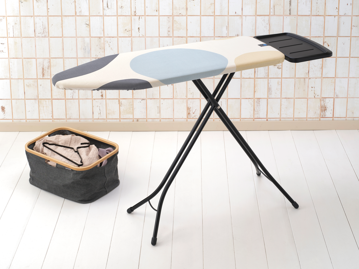 Ironing Board (Size C) Solid Steam Unit Holder for Steam Generator (with PerfectFlow Cover) - 124x45cm/25mm