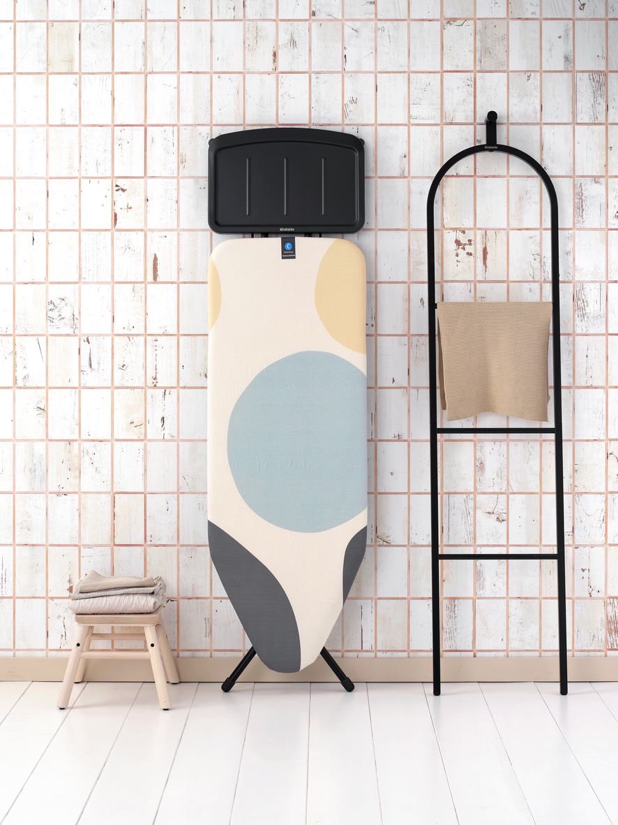 Ironing Board (Size C) Solid Steam Unit Holder for Steam Generator (with PerfectFlow Cover) - 124x45cm/25mm