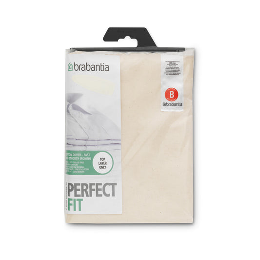 Ironing Board Cover [Size B - 124x38cm] Top Layer Cotton with 2mm Foam
