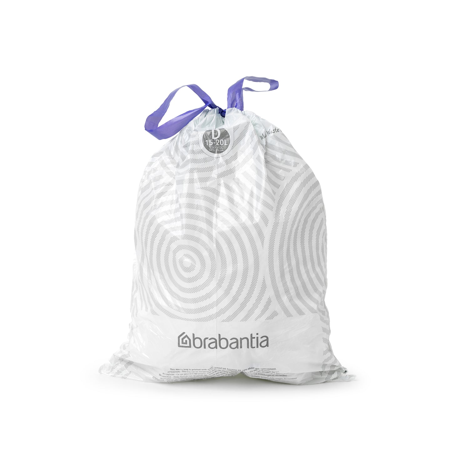 PerfectFit Bags Code D (15-20L) 20 Bags/Roll-White