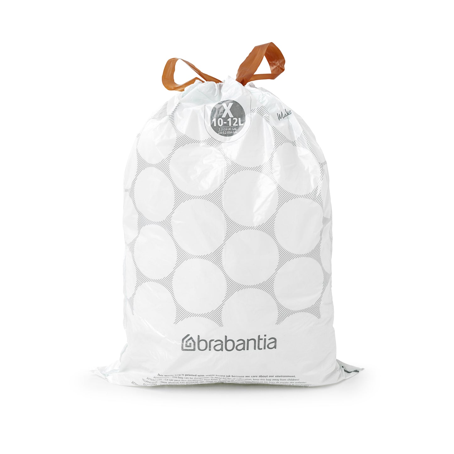 PerfectFit Bags [Code X] Bin Liner - 20 Bags/Roll - 10/12L - White
