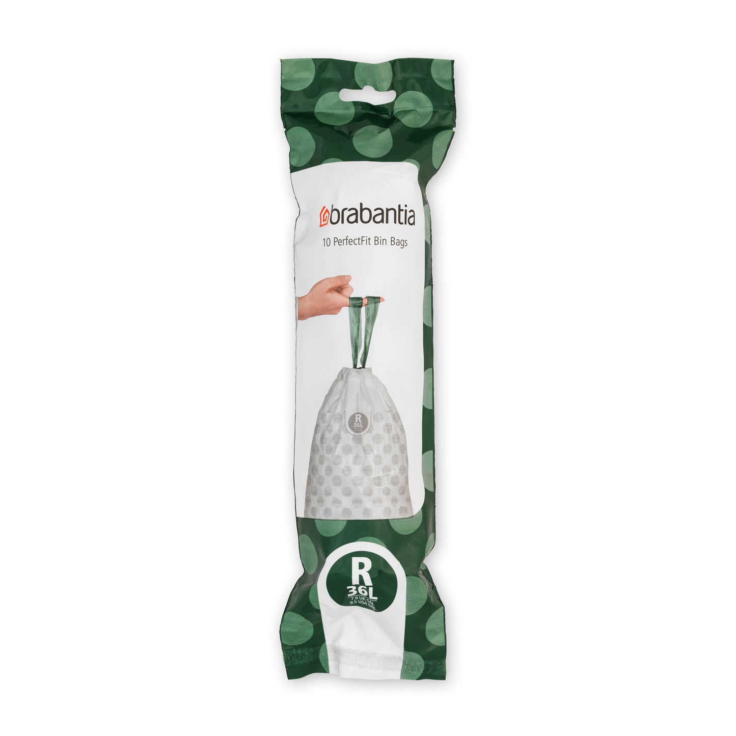 PerfectFit Bags [Code R] Bin Liners - 10 Bags per Roll - 36L - White