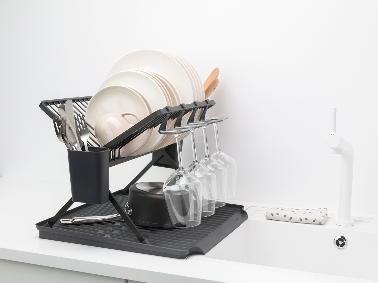 SinkSide Foldable Dish Rack - Large