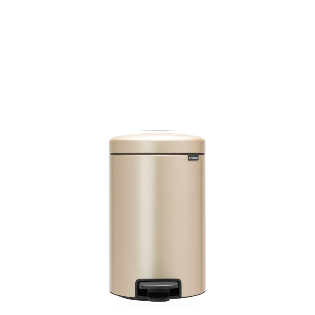 NewIcon Pedal Bin with Plastic Inner Bucket - 12L