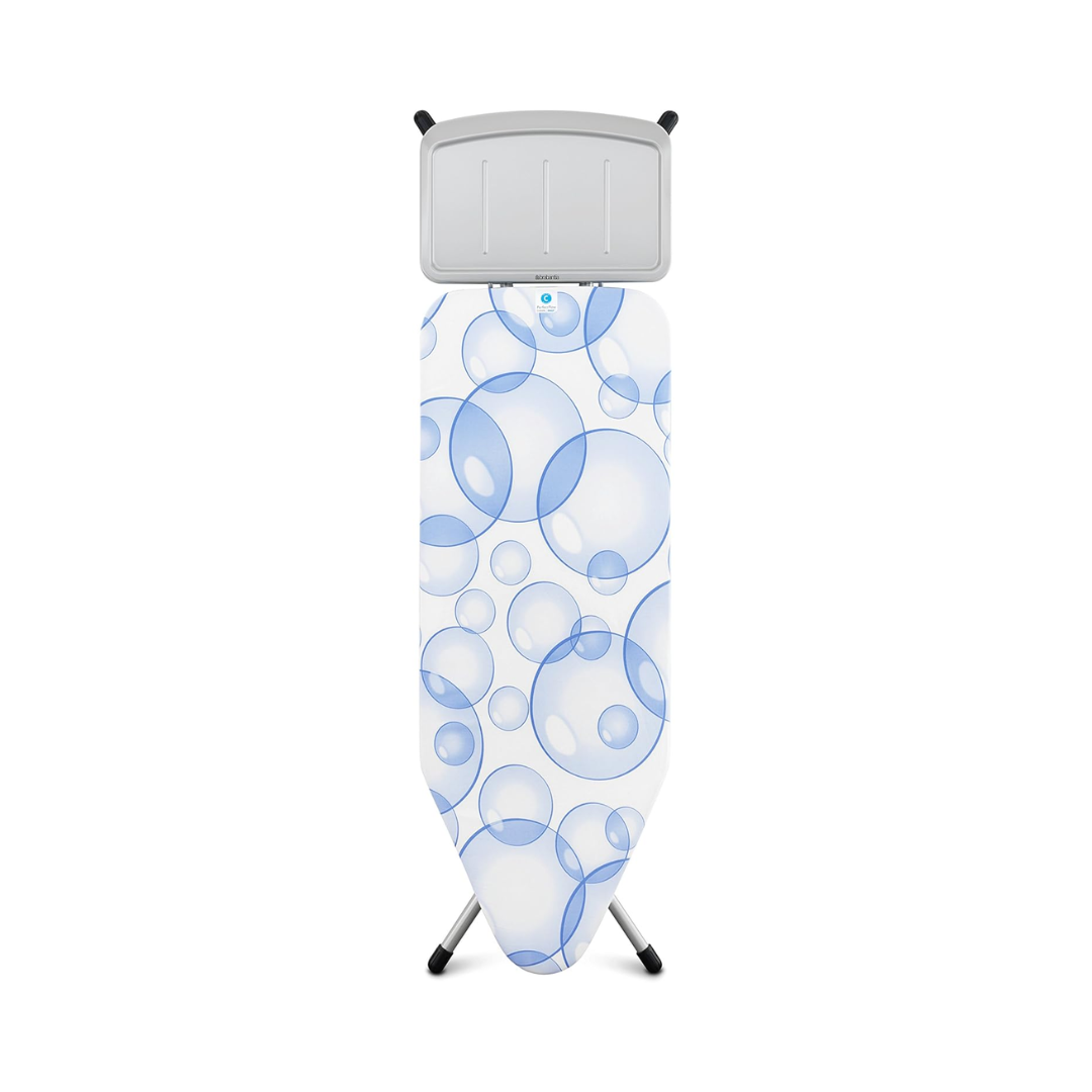 Ironing Board (Size C) Solid Steam Unit Holder for Steam Generator (with PerfectFlow Cover) - 124x45cm/25mm