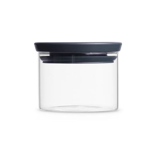 Stackable Glass Jar - 0.3L - Dark Grey