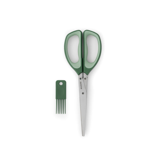 Tasty+ Nice&Handy Herb Scissors with Cleaning tool - Fir Green