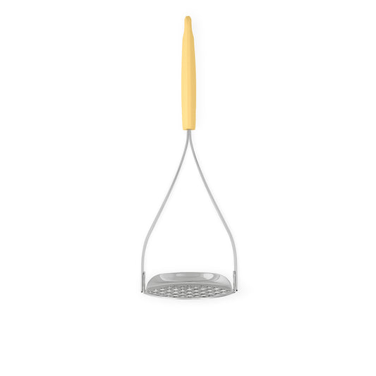 Tasty+ Cook&Serve Potato Masher plus Scoop [Stainless Steel] - Vanilla Yellow